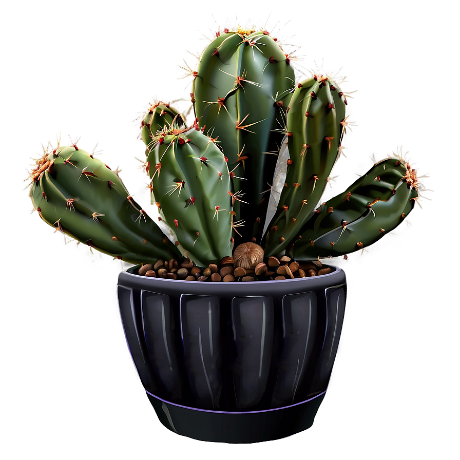 Cactus With Pot Png 59 PNG