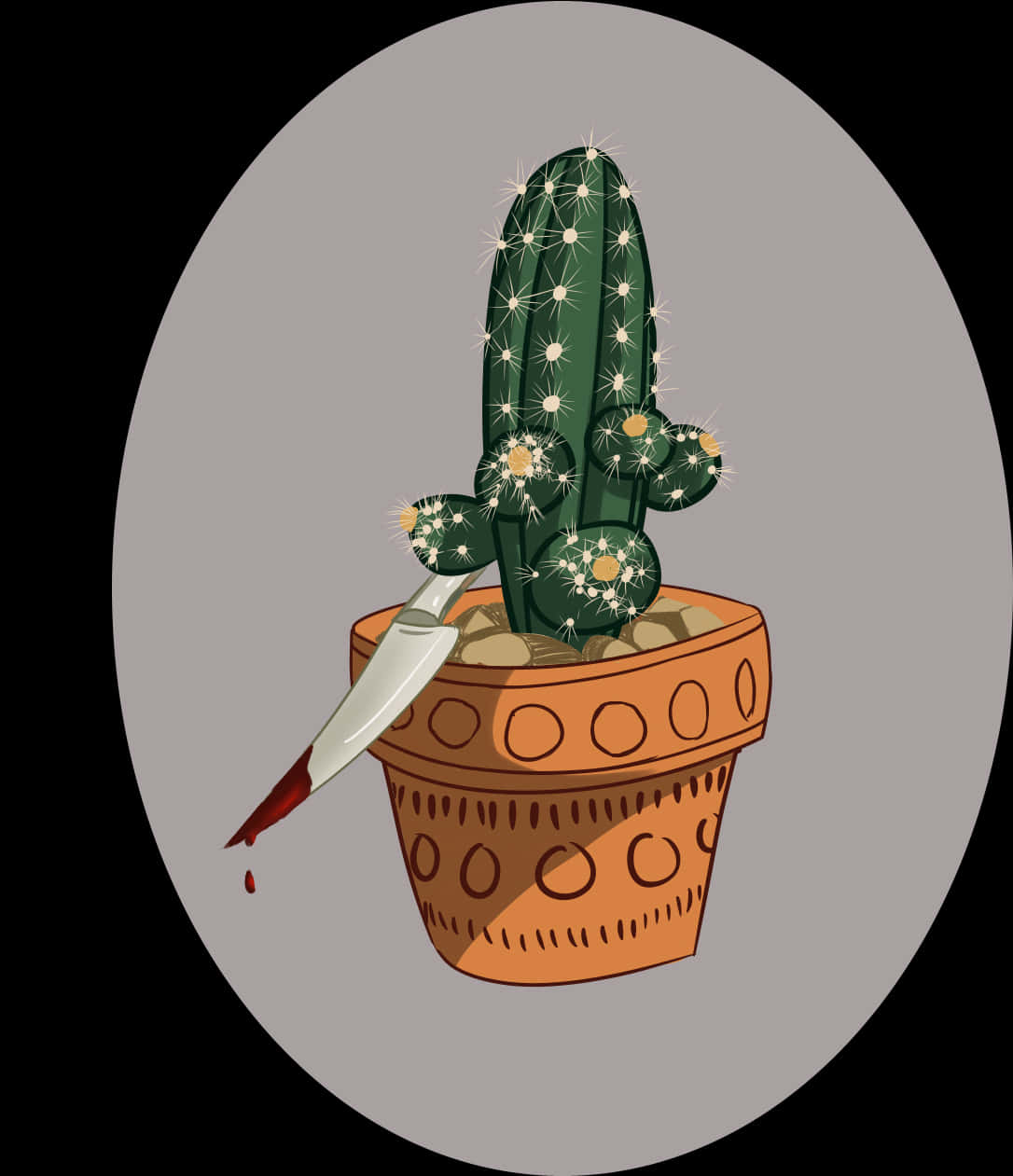 Cactus Painting Mishap PNG