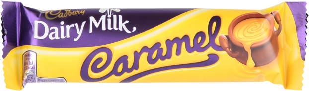 Cadbury Dairy Milk Caramel Chocolate Bar PNG