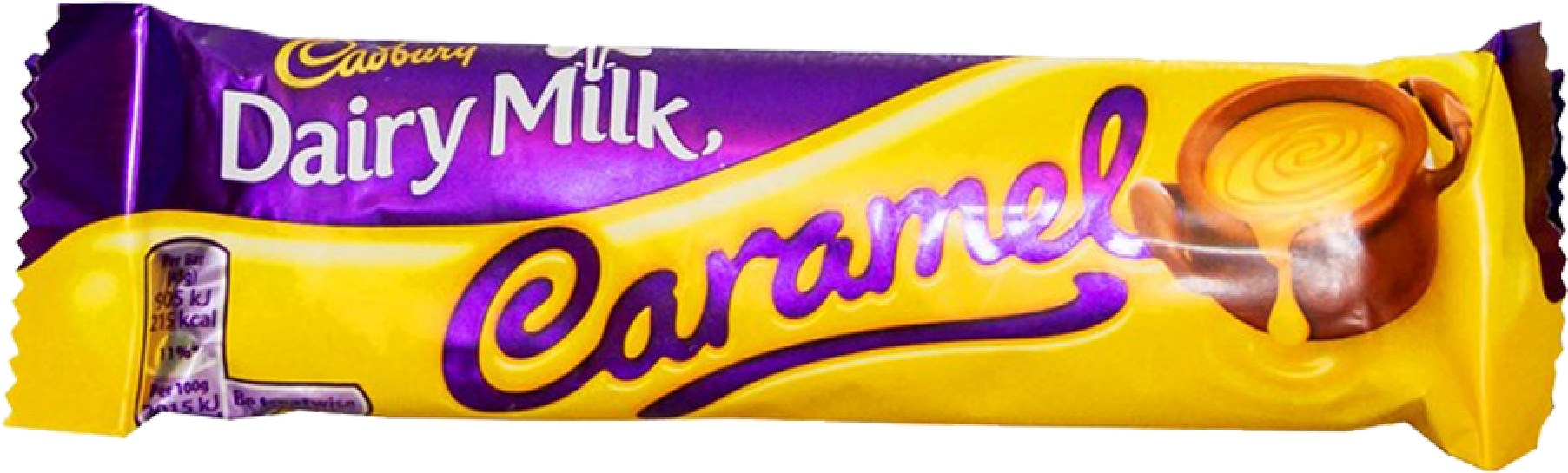 Cadbury Dairy Milk Caramel Chocolate Bar PNG