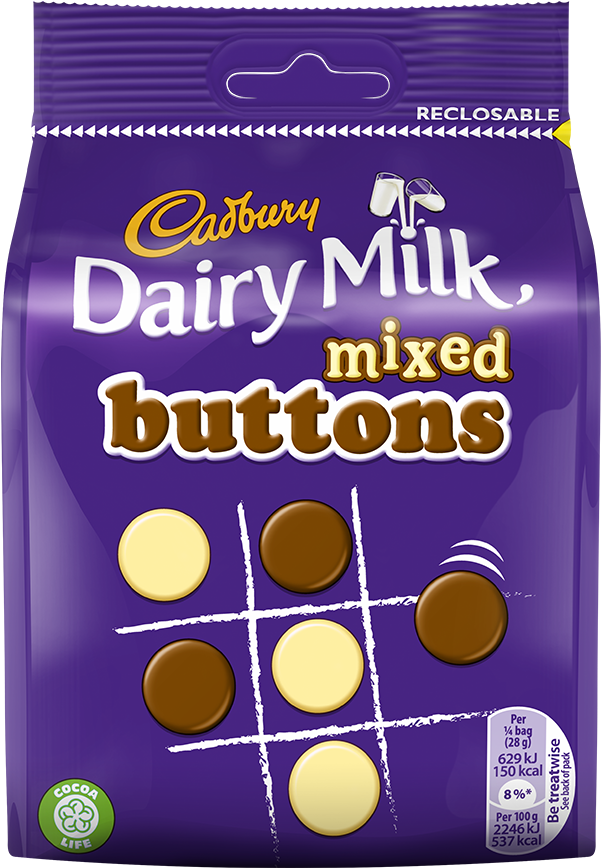 Cadbury Dairy Milk Mixed Buttons Package PNG