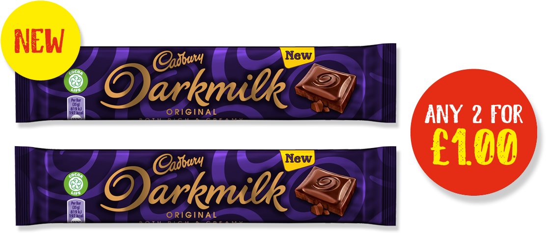 Cadbury Darkmilk Chocolate Promotion PNG