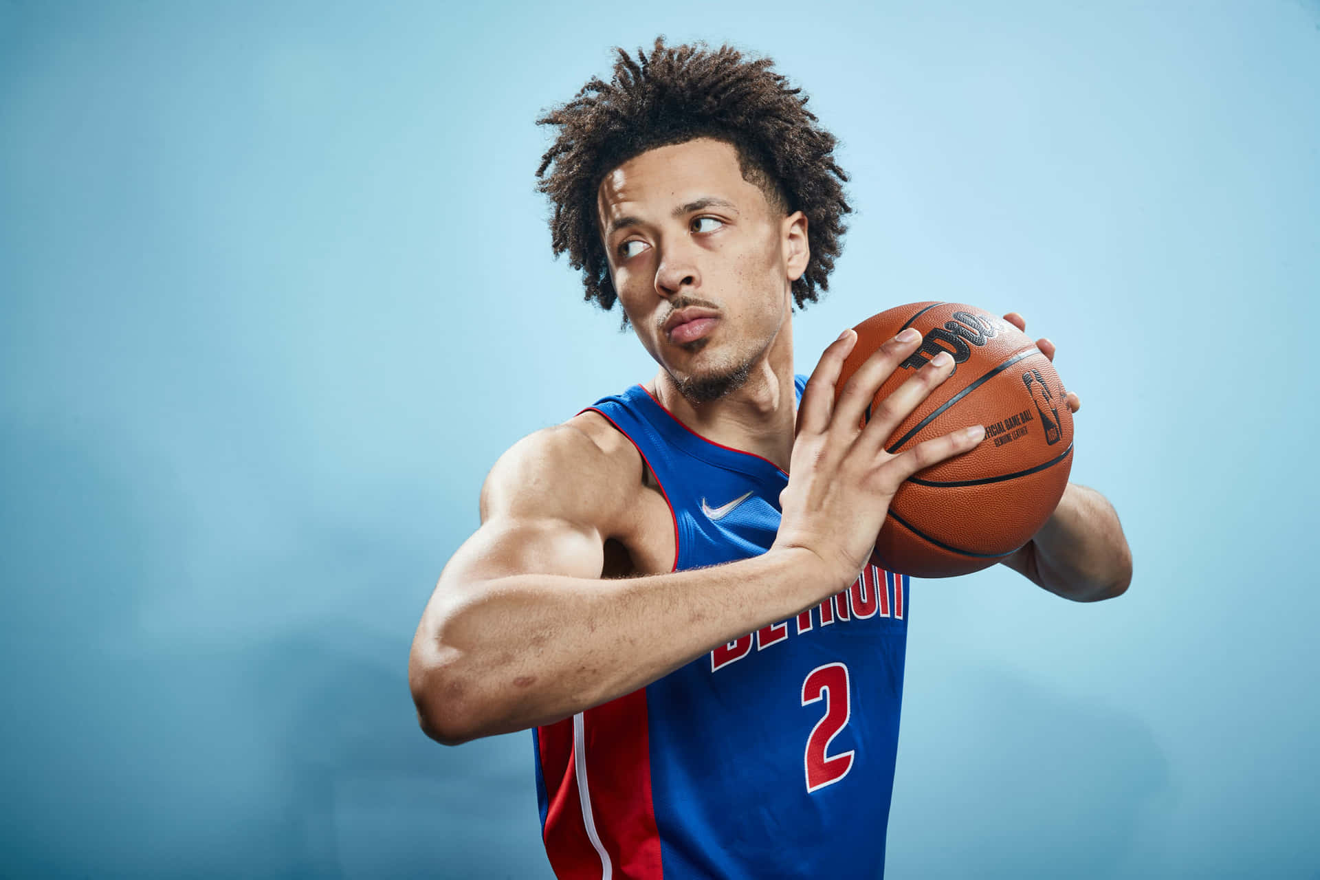 Cade Cunningham Detroit Pistons Action Shot Wallpaper