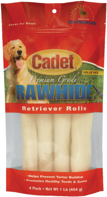 Cadet Rawhide Retriever Rolls Dog Chews PNG