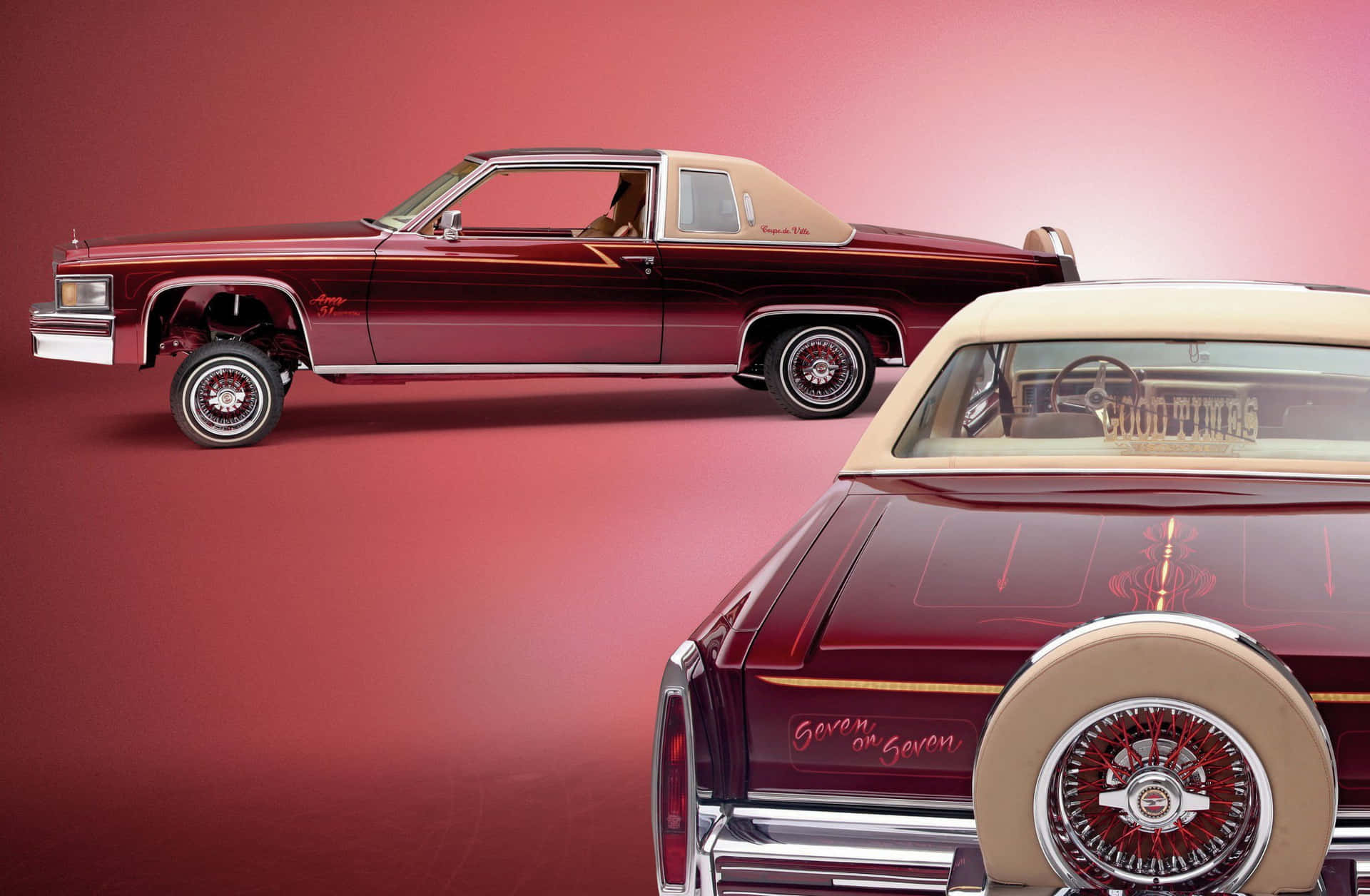 Stunning Cadillac Deville in Pristine Condition Wallpaper