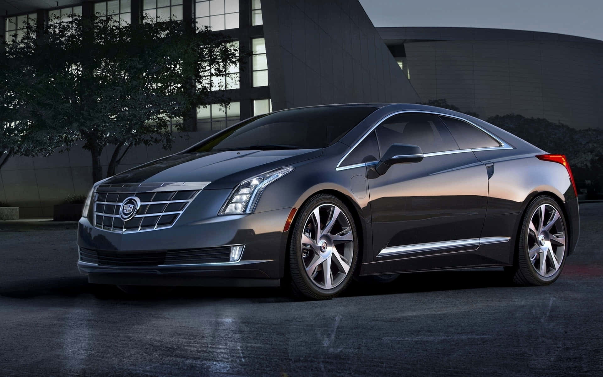 Stunning Cadillac ELR Electric Coupe on the Road Wallpaper