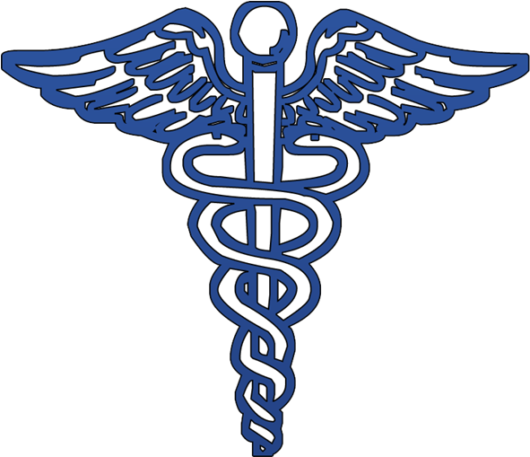 Caduceus Medical Symbol Graphic PNG