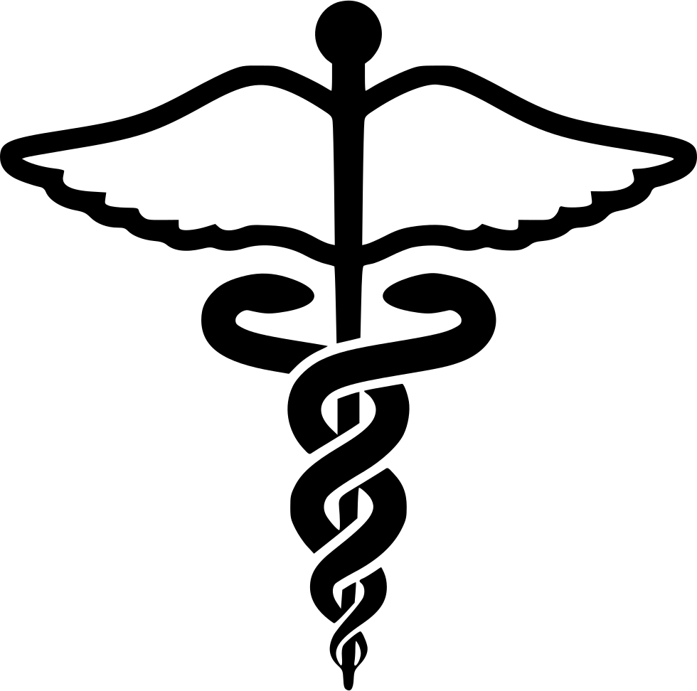 Caduceus Medical Symbol Graphic PNG