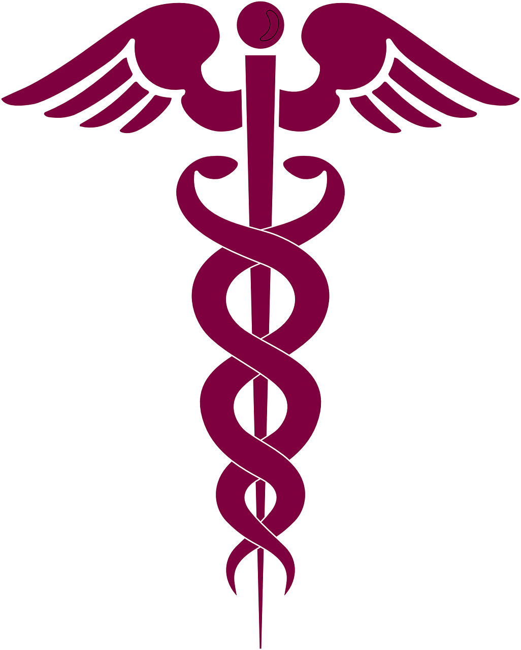 Caduceus Medical Symbol Illustration PNG