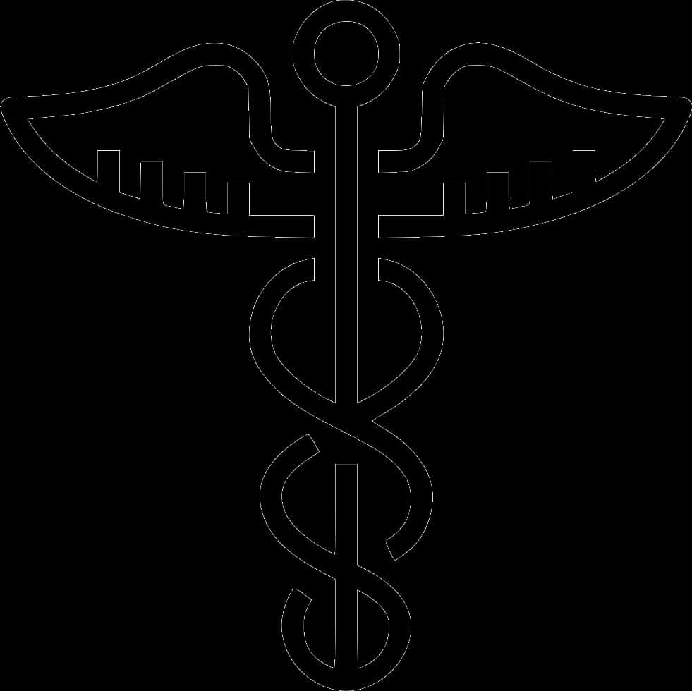 Caduceus Medical Symbol Vector PNG