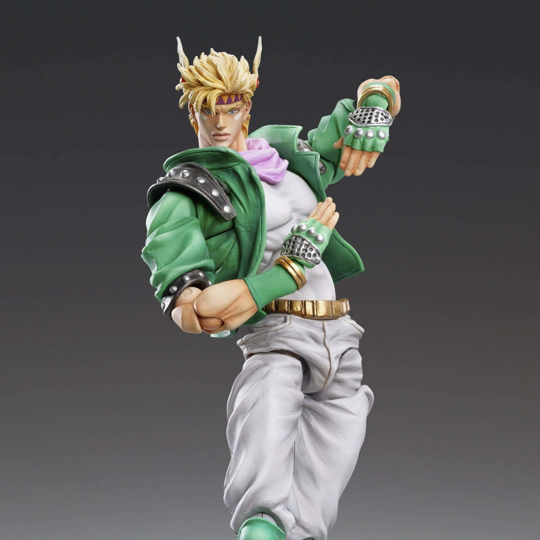 Caesar Anthonio Zeppeli In Een Pose Met Een Levendige Achtergrond Achtergrond