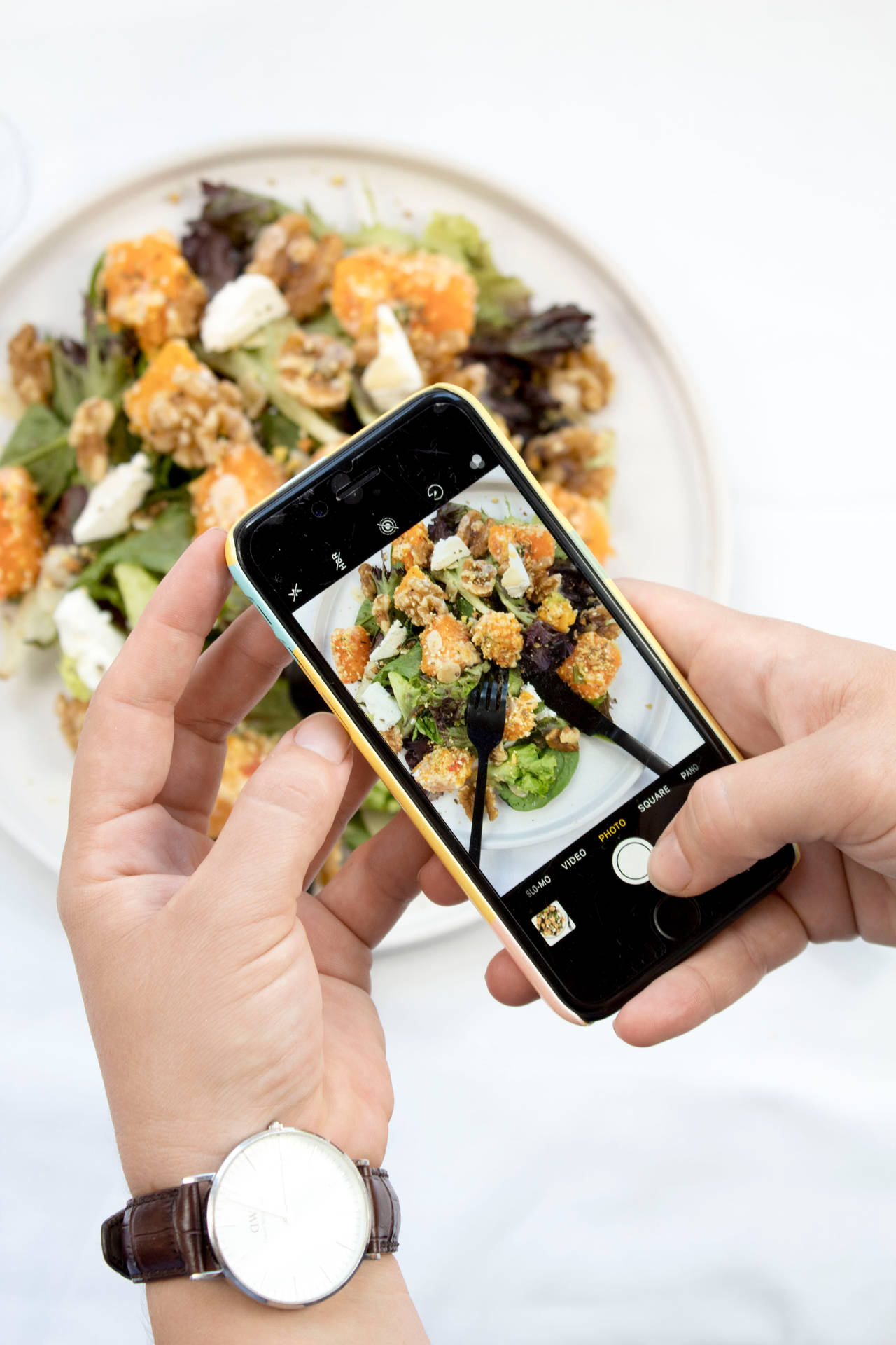 Caesar Salad Food Iphone Wallpaper