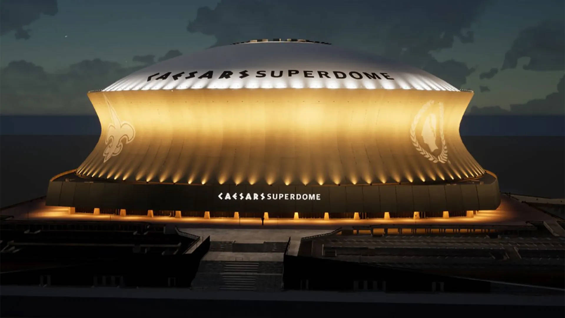 Caesars Superdome At New Orleans City Wallpaper