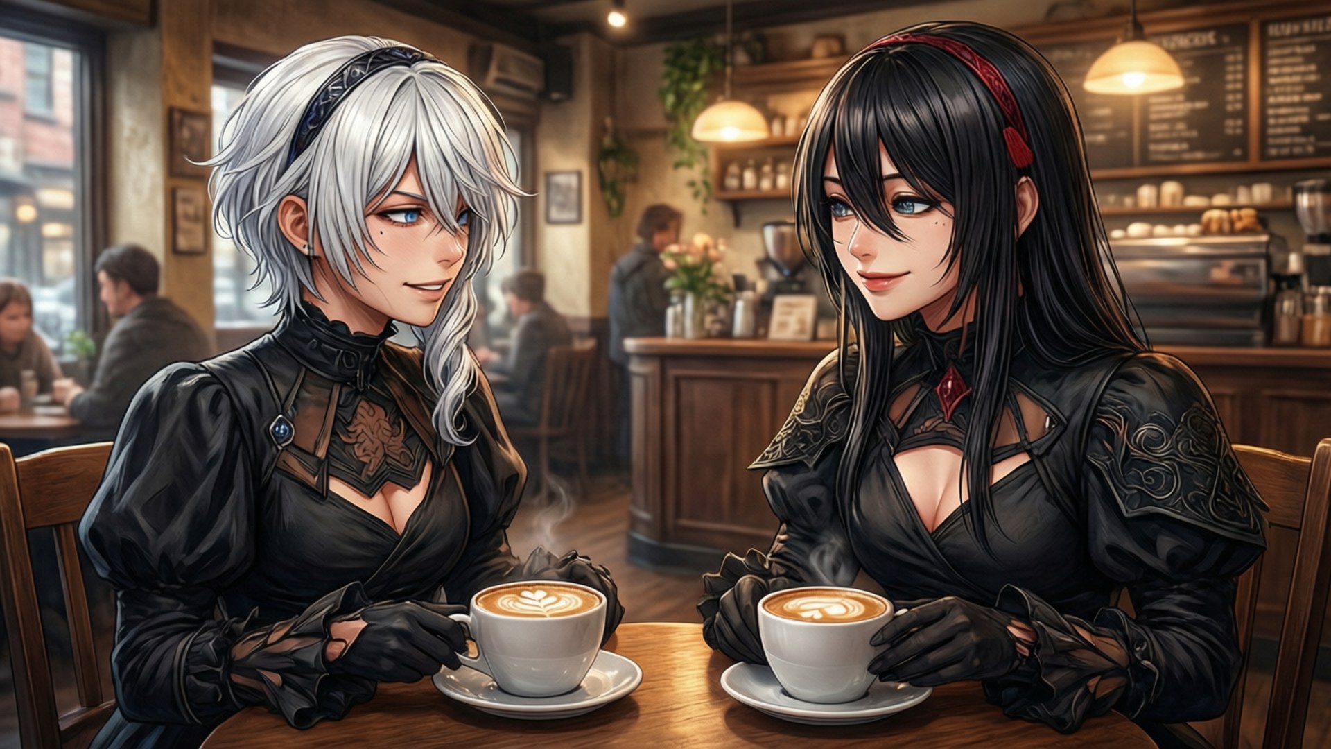 Café Chat Fonds d'écran