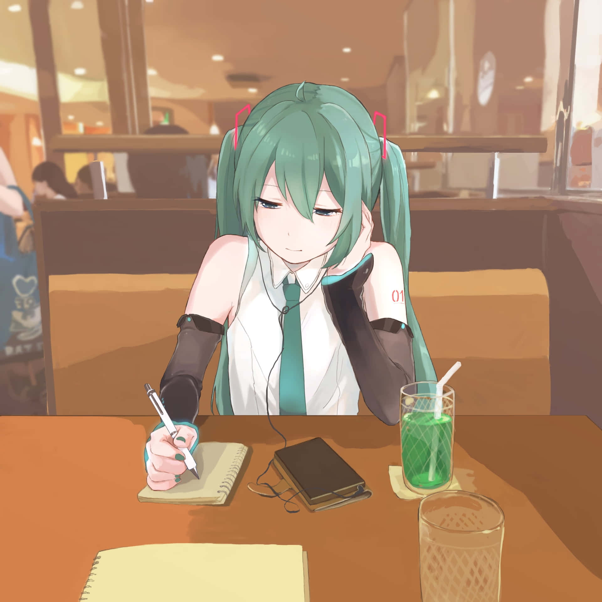 Come to Cafe Anime for a blissful experience! Wallpaper
