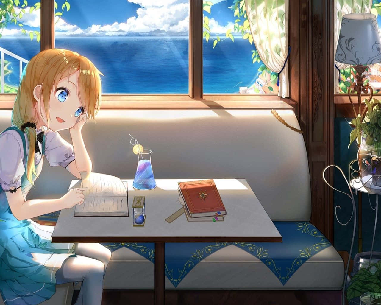 Goditiuna Deliziosa Selezione Di Dolcetti E Bevande Ispirate Agli Anime Al Cafe Anime! Sfondo