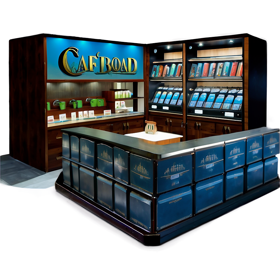 Cafe Board Games Corner Png 06202024 PNG