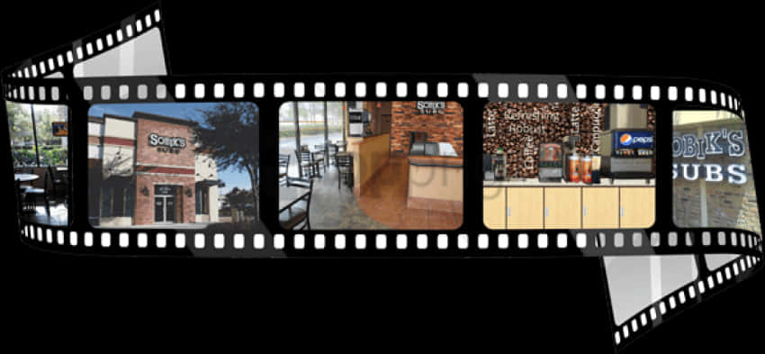 Cafe Scenes Filmstrip PNG