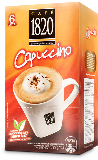 Cafe1820 Cappuccino Box PNG