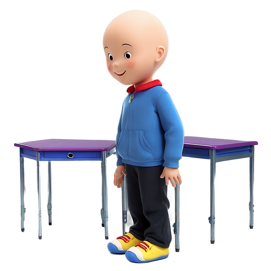 Download Caillou In Classroom Png Kac32 | Wallpapers.com