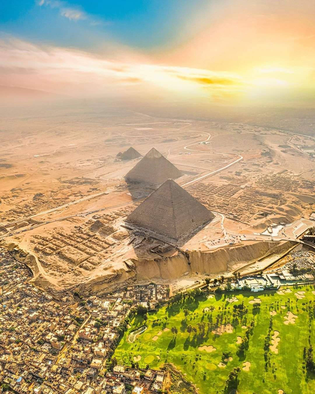 Cairopaisaje De La Pirámide Egipcia Fondo de pantalla