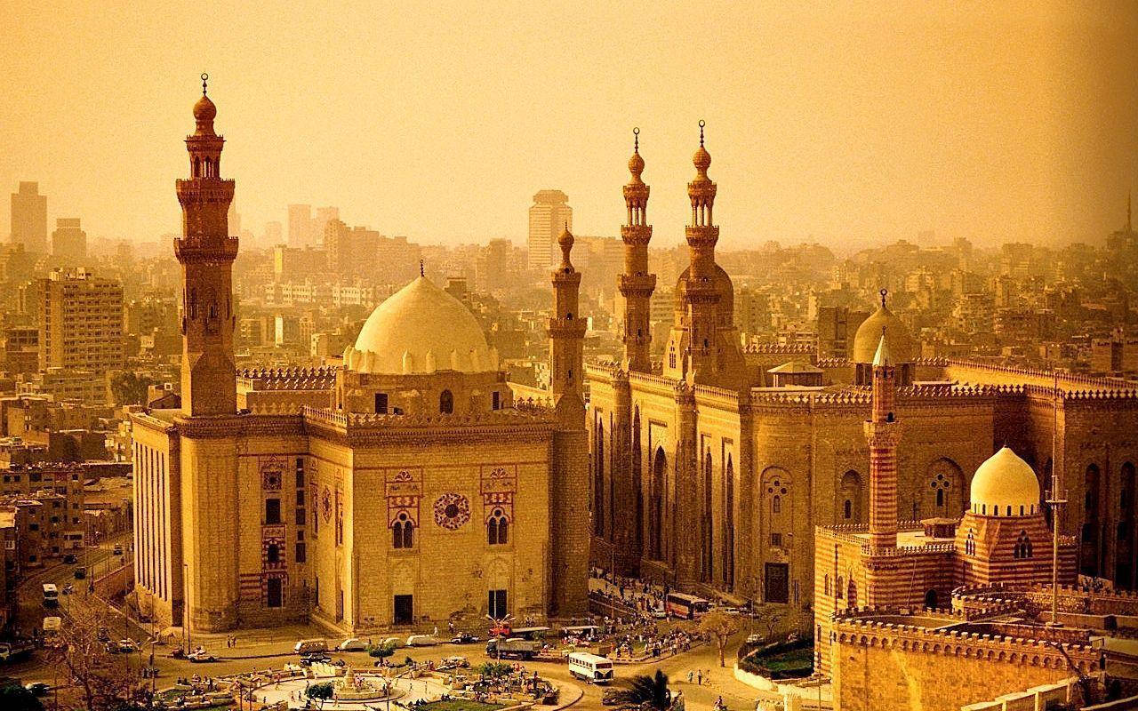 Cairo's Sultan Hassan-moské-madrasa. Wallpaper