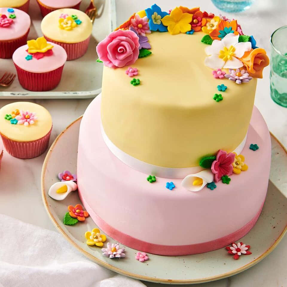 Delicious Cake Fondant - the Perfect Sweet Topping" Wallpaper