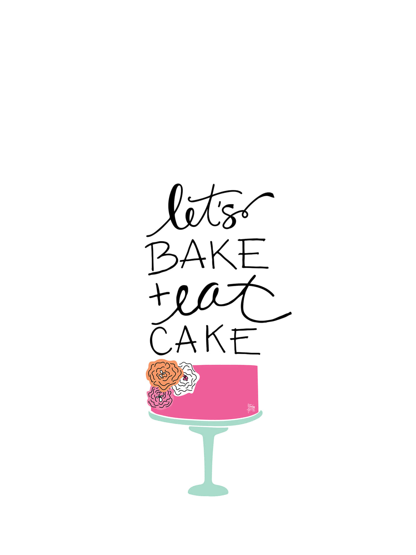 Let's Bake Cake Wallpaper