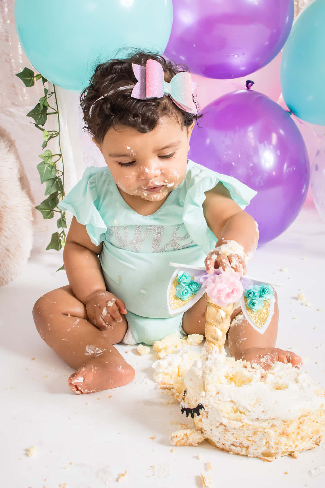 Cake Smash Baby Girl Picture
