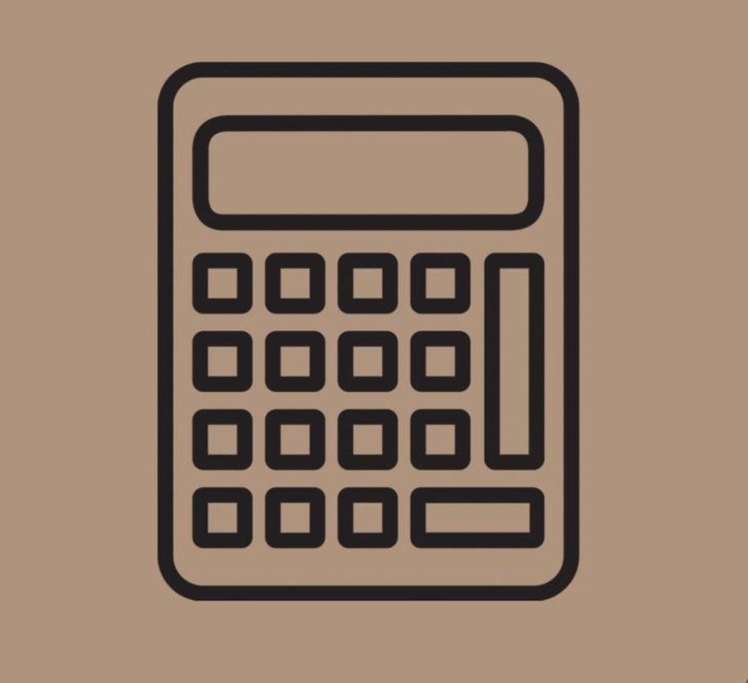 Calculator Digital Art Outline Picture