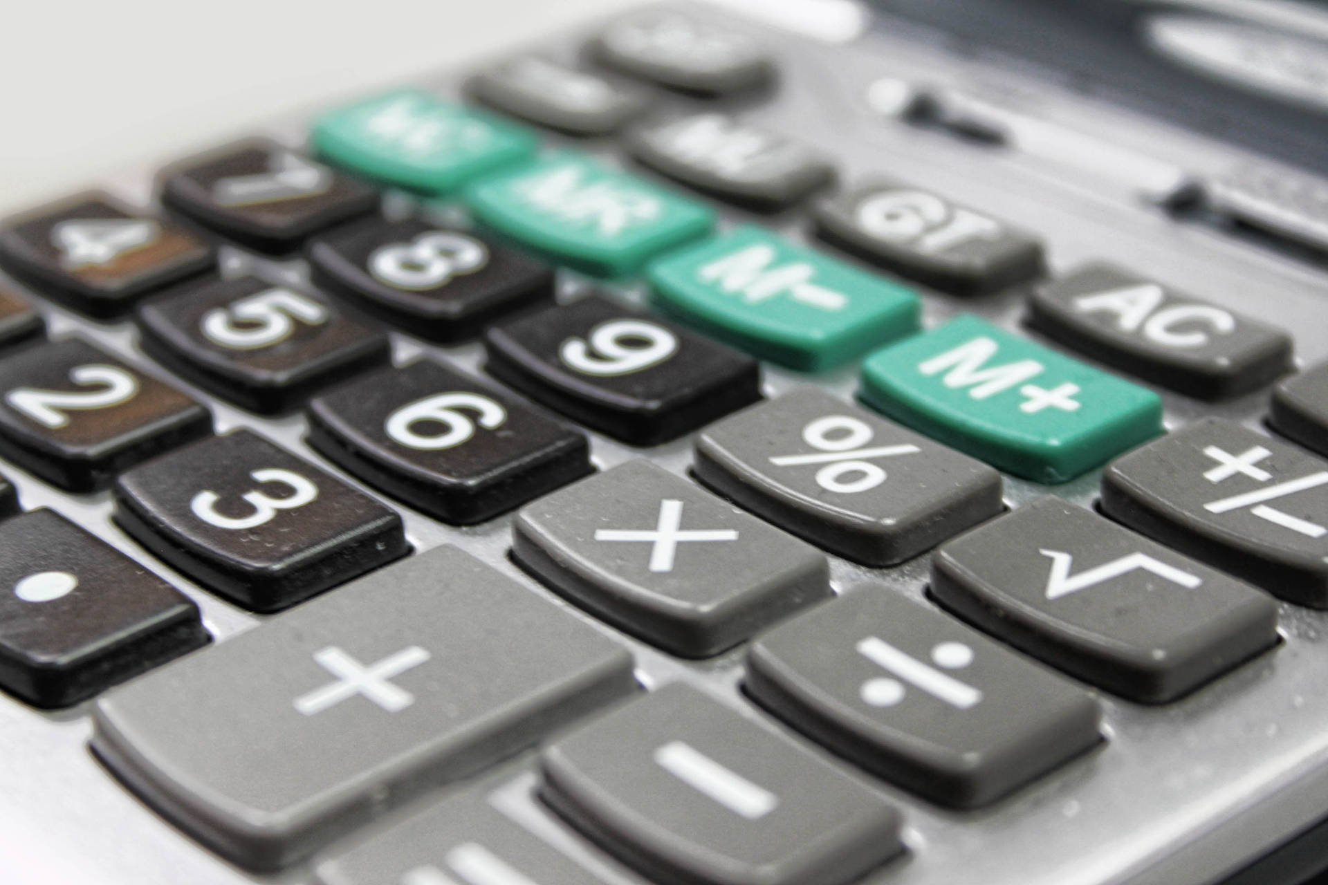 Calculator Keypad Close-up Picture