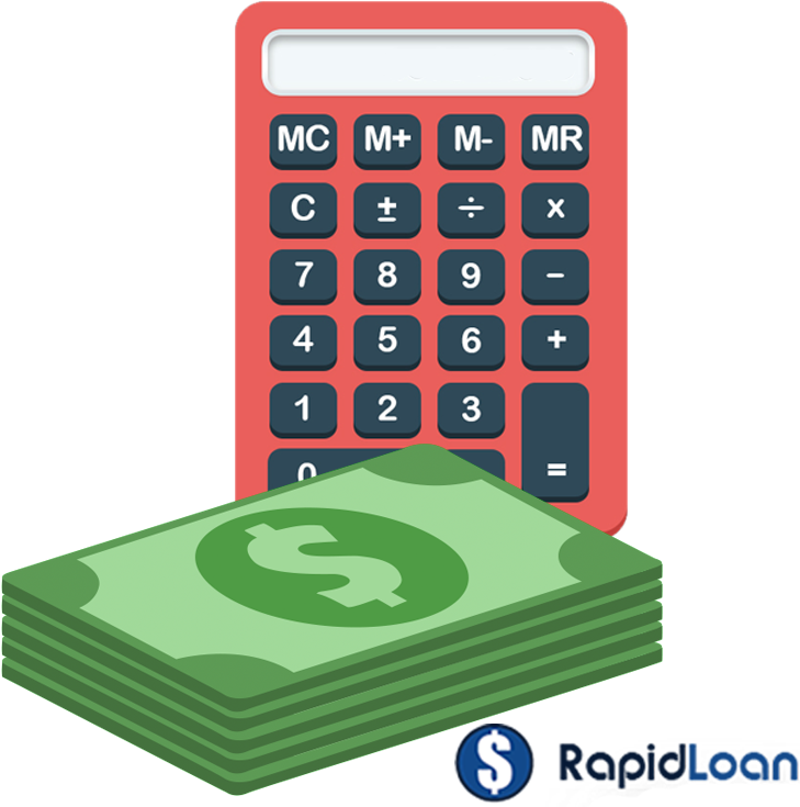 Calculator_and_ Money_ Stack_ Concept PNG