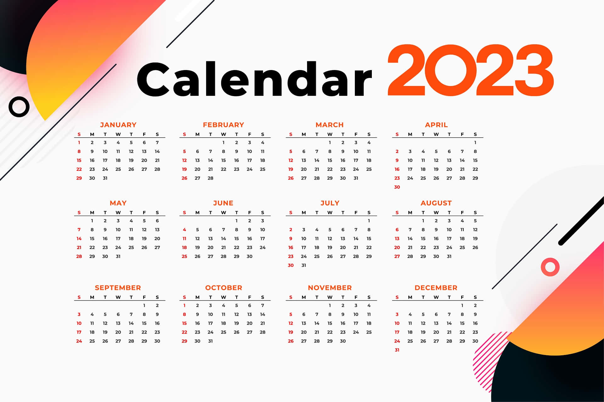 A Calendar With The Word 2020 On It