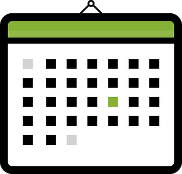 Calendar Icon Green Mark PNG