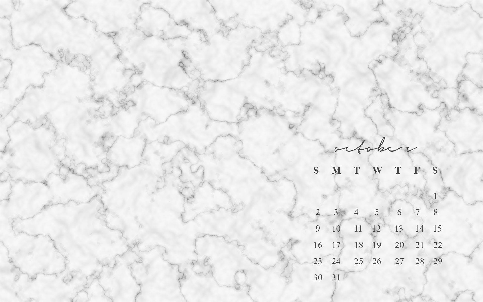 Calendar On White Marble Background