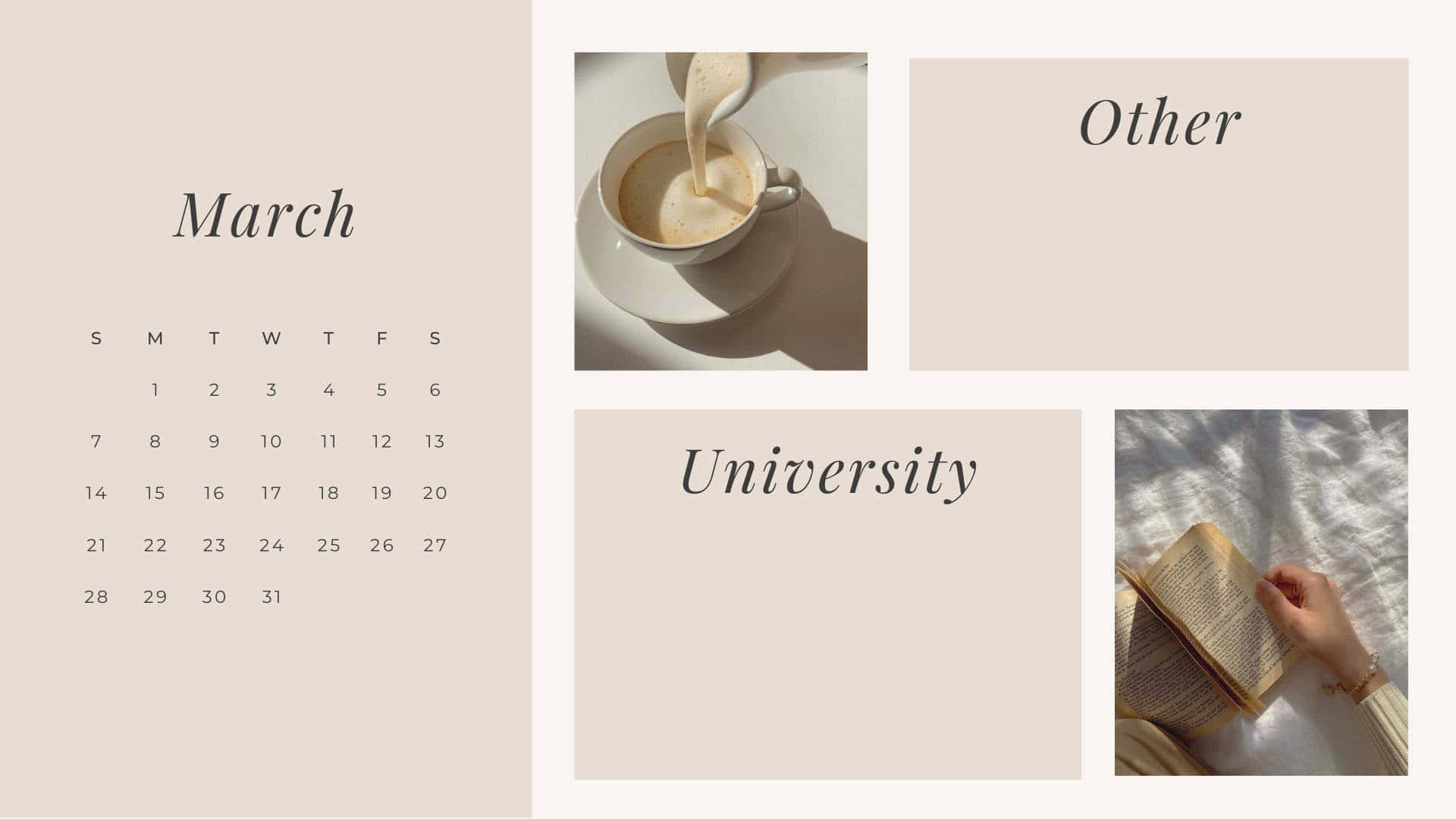 Enkalender Med En Kvinna Som Läser En Bok Och En Kopp Kaffe