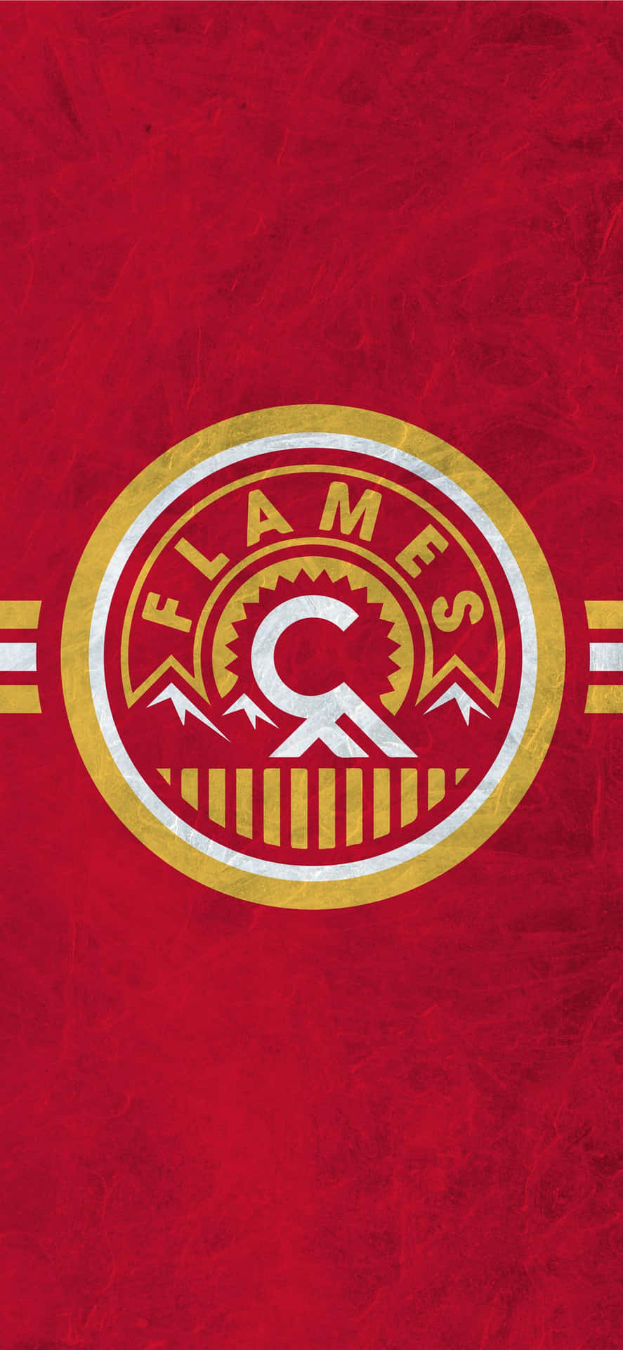 Flamingos Logo On A Red Background