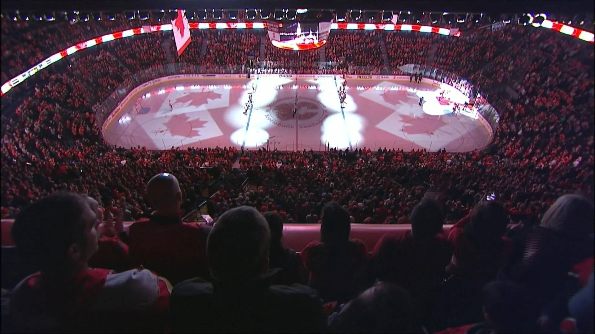 Partidode Hockey Sobre Hielo De Los Calgary Flames Fondo de pantalla