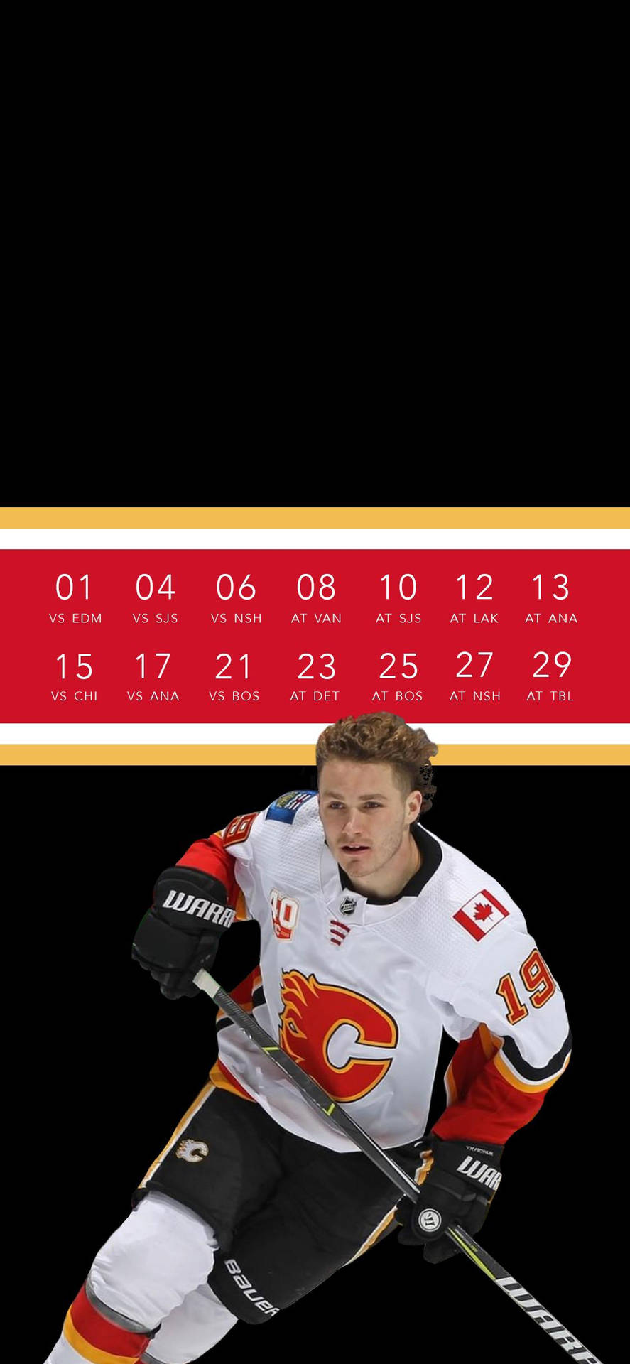 Calgary Flames Matthew Tkachuk Ice Hockey Winger Wallpaper