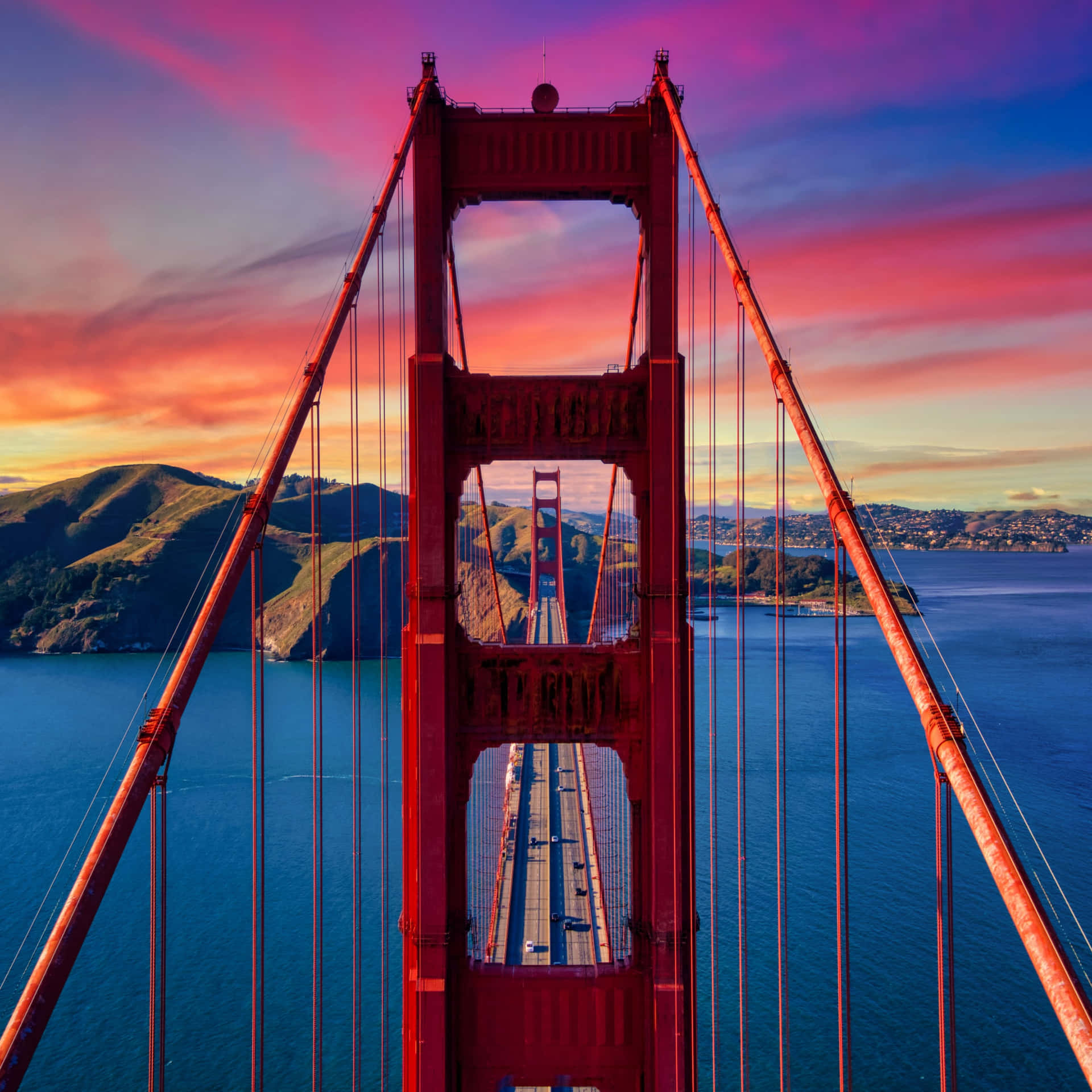Estéticade California Puente Golden Gate. Fondo de pantalla