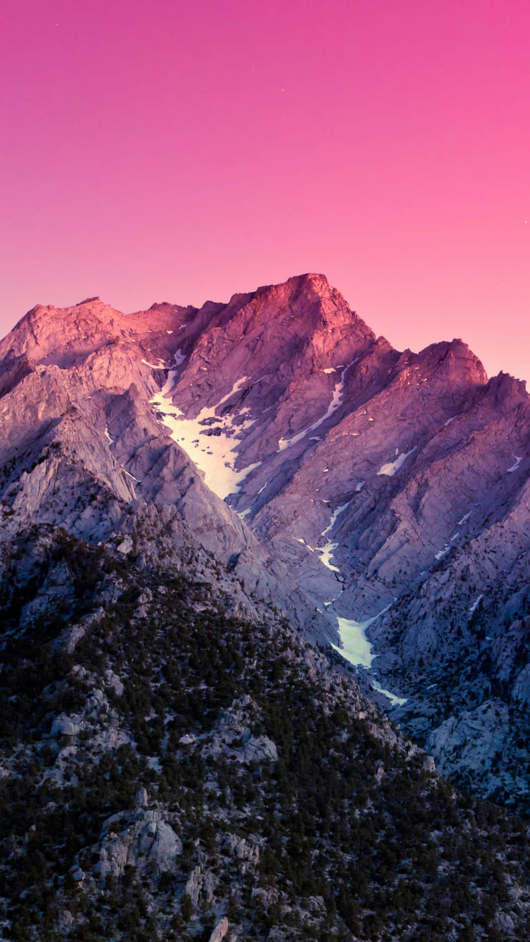 California Aesthetic Pink Mountains Wallpaper