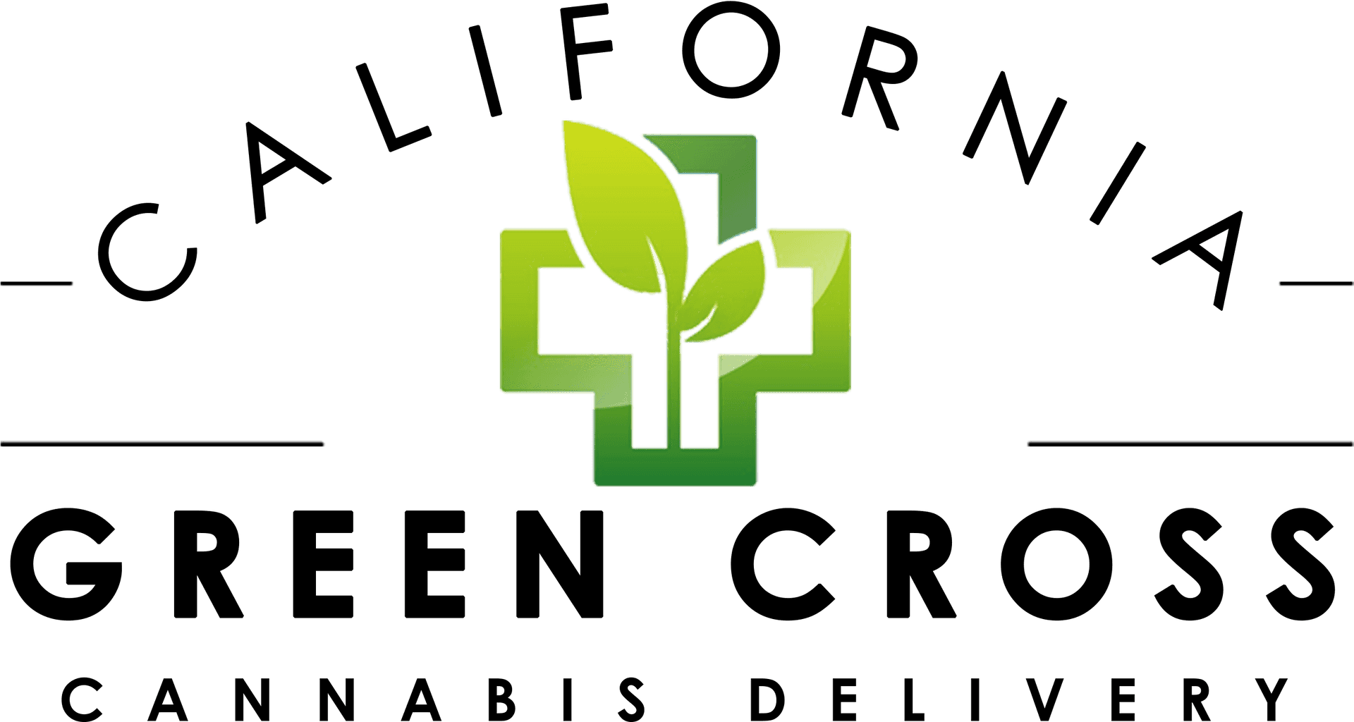 California Green Cross Cannabis Delivery Logo PNG