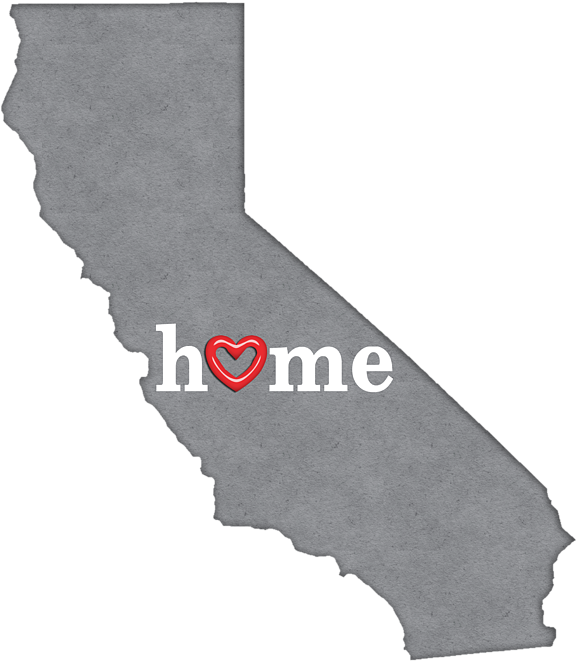 California Home Love Graphic PNG