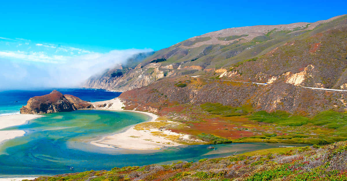 Stunning View of California Island Wallpaper
