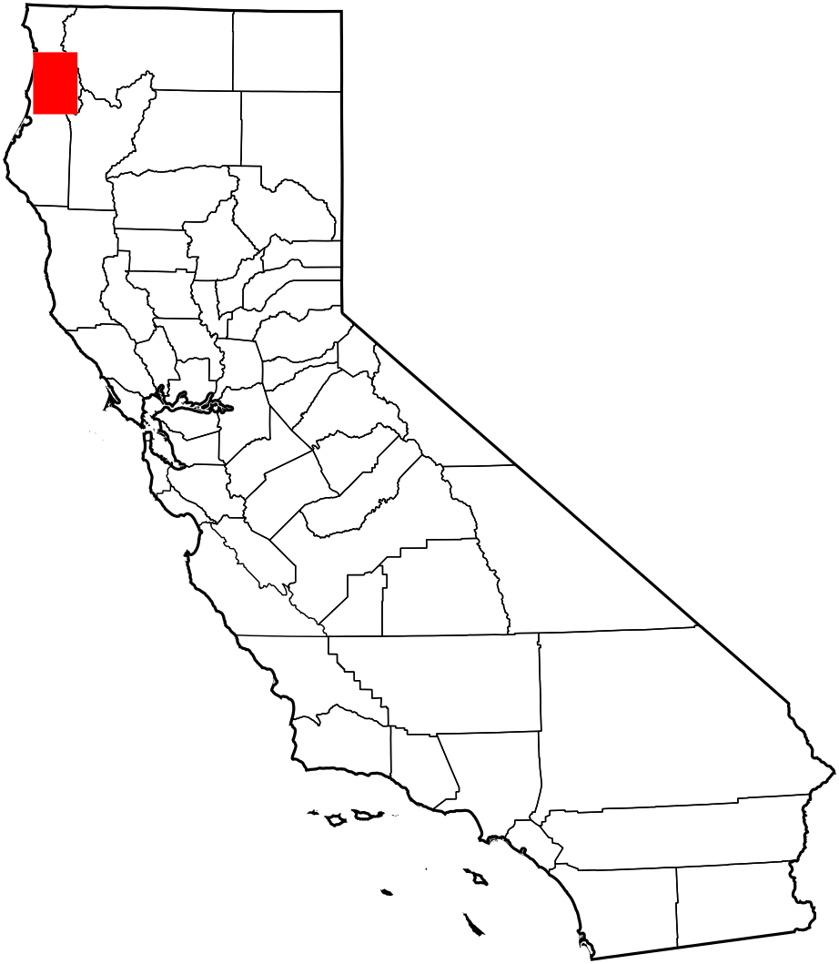 California Mapwith Red Highlighted County PNG
