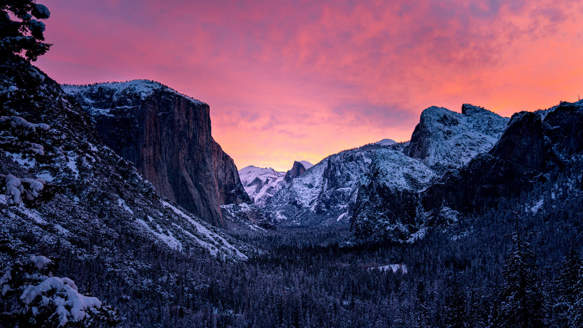 "Sunset in the Mountains of California" Wallpaper