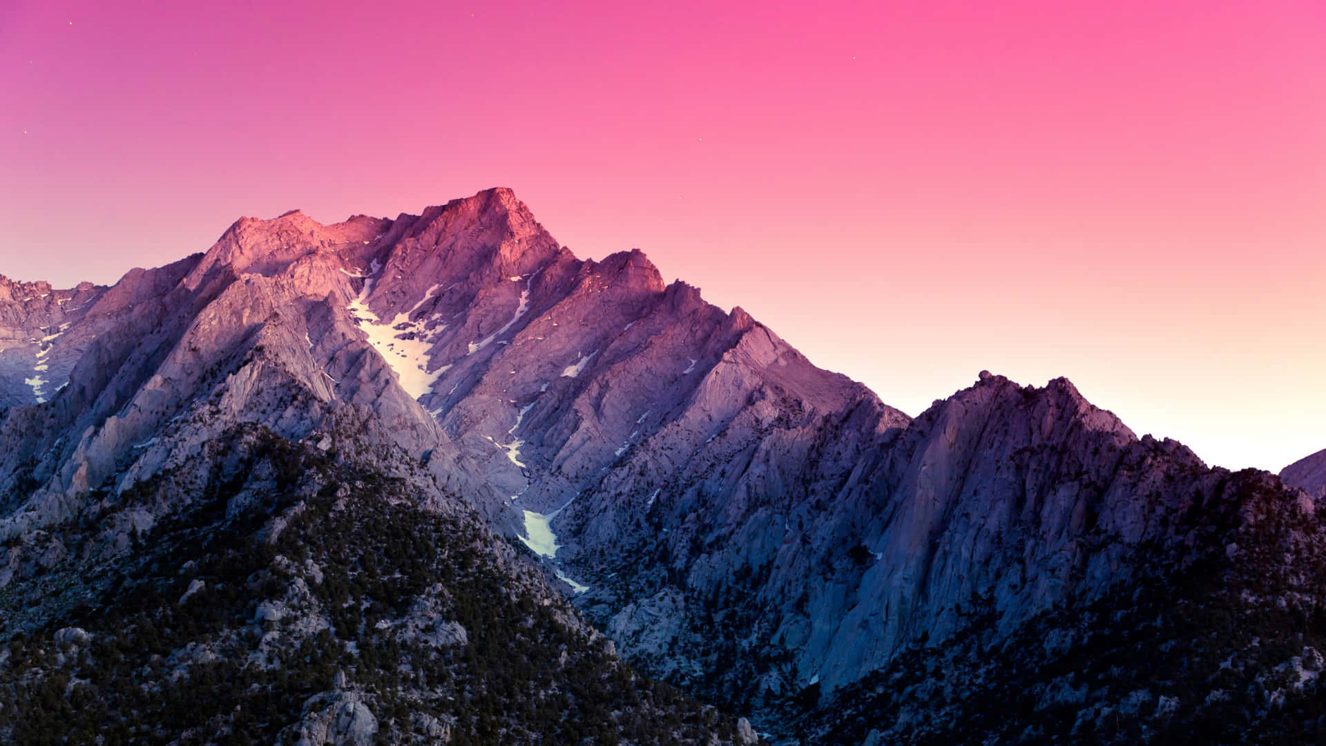 Enjoy the peace of a California mountain landscape Wallpaper