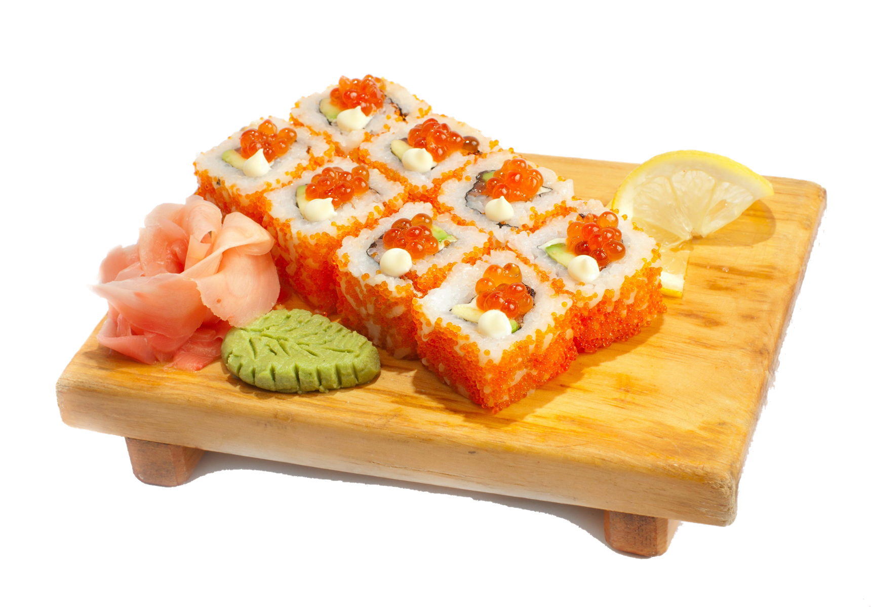 California Roll Sushi Platter PNG