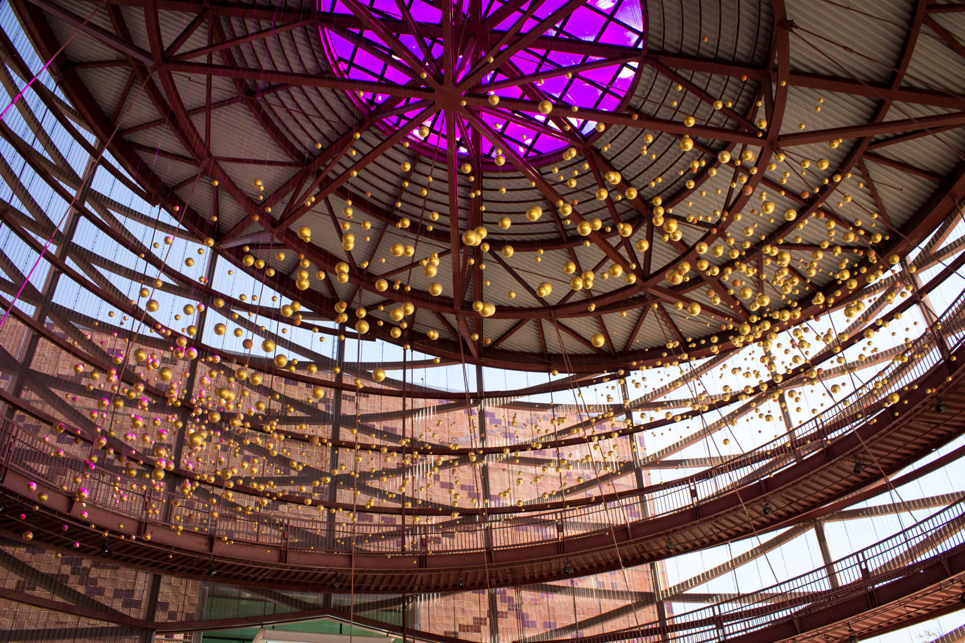 California Science Center Atrium Lights Wallpaper