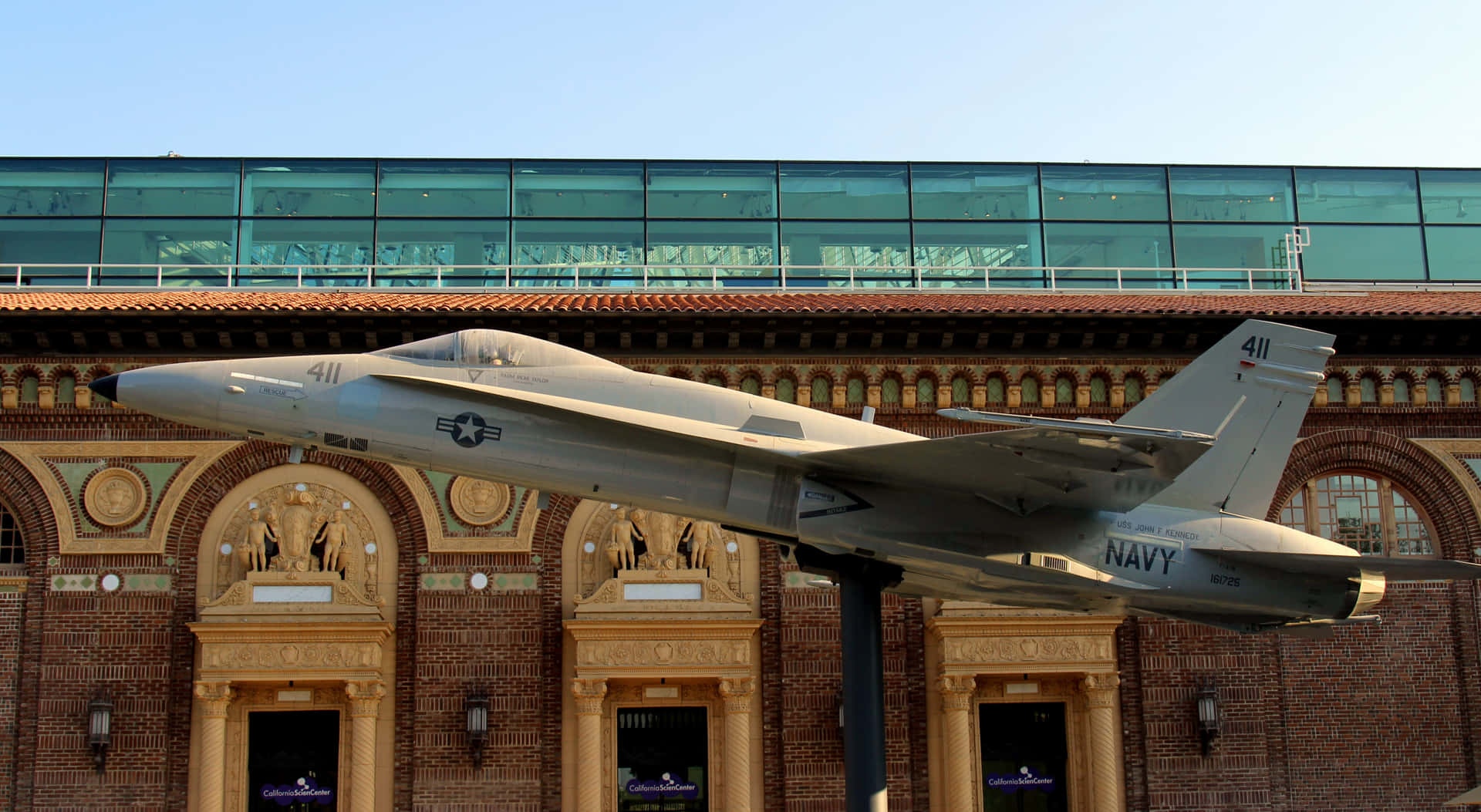 California Science Center Fighter Jet Exhibit Wallpaper